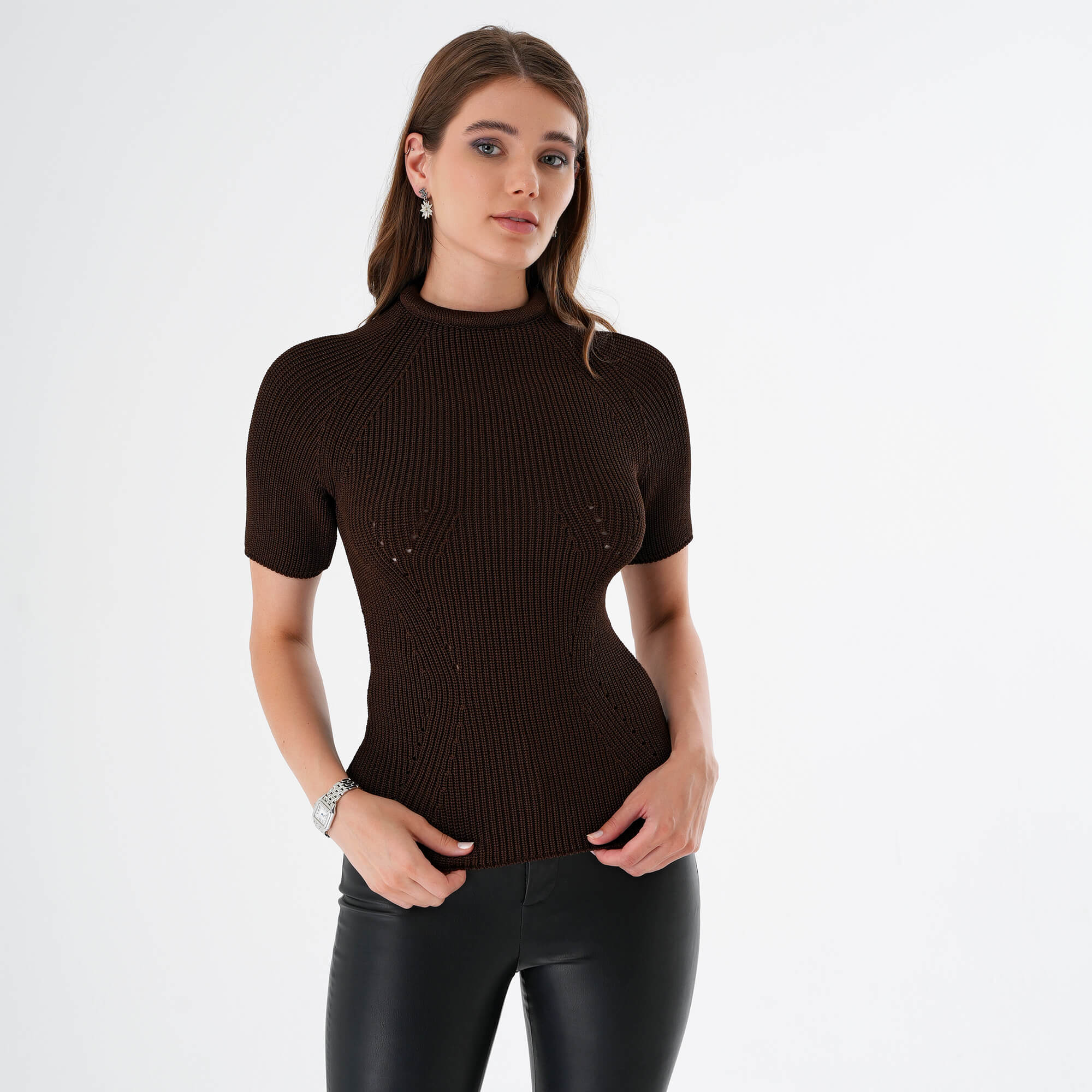 Fendi - Dark Brown Knitted Pullover IT44